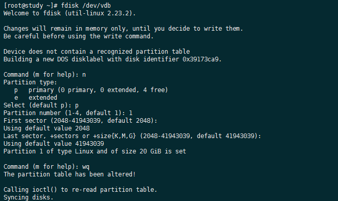 linux 挂载数据盘